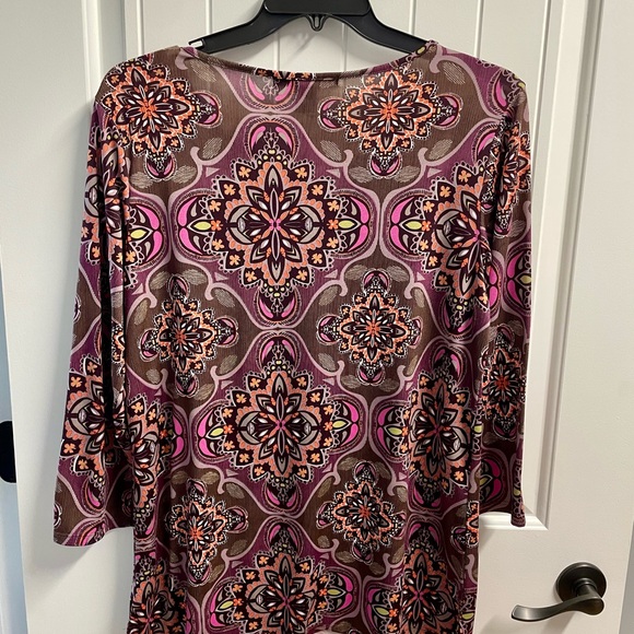 89th & Madison Multicolor Patterned Top - Picture 3 of 3